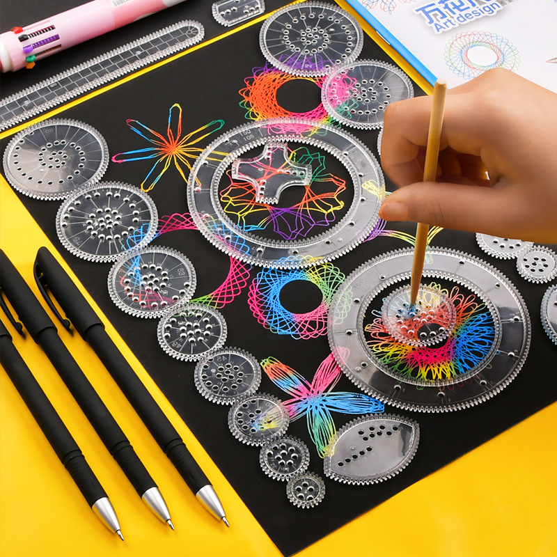 Kids Education Template - Edukacyjny Magiczny Kwiatowy Linijka – Szablon