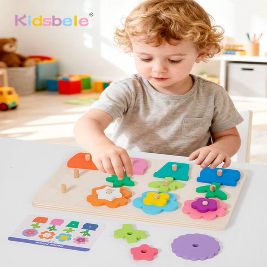 Montessori Drewniana Układanka – Kids Educational Game 3 recenzja i cena