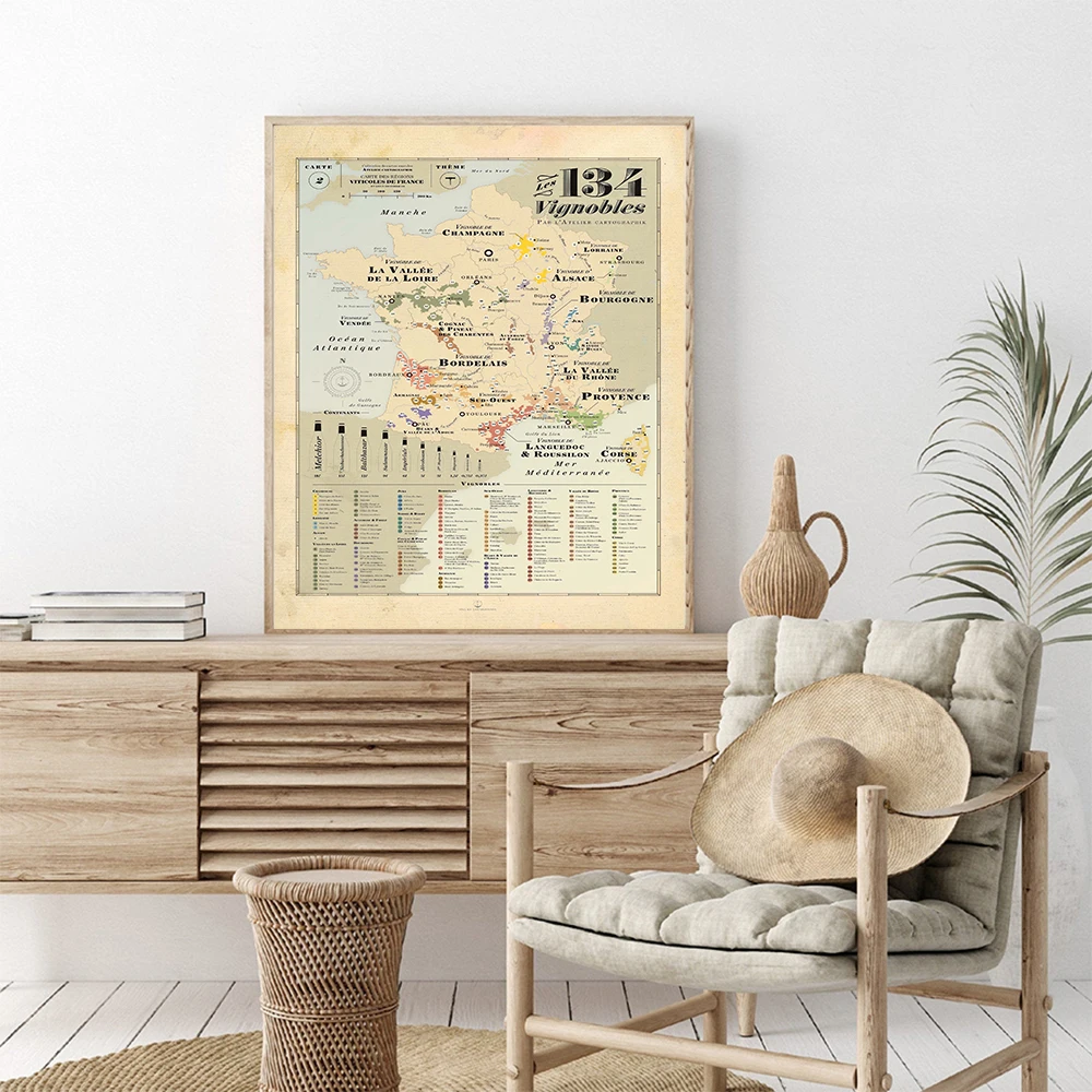Retro Map Europe City Vines Ma – Kids Education Quote recenzja i cena