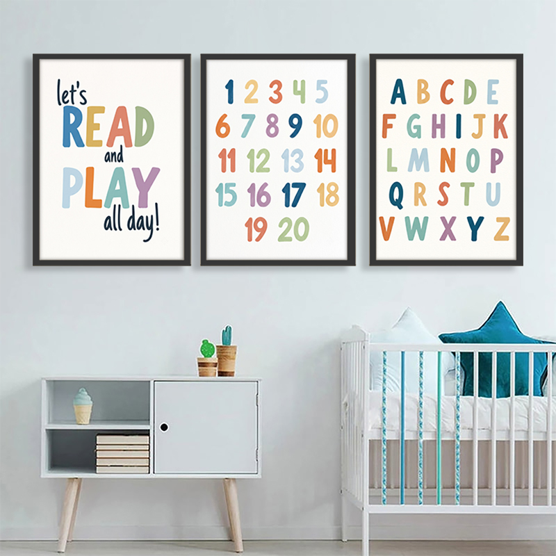 Zestaw Obrazów na Płótnie Tęcz – Kids Education Quote recenzja i cena