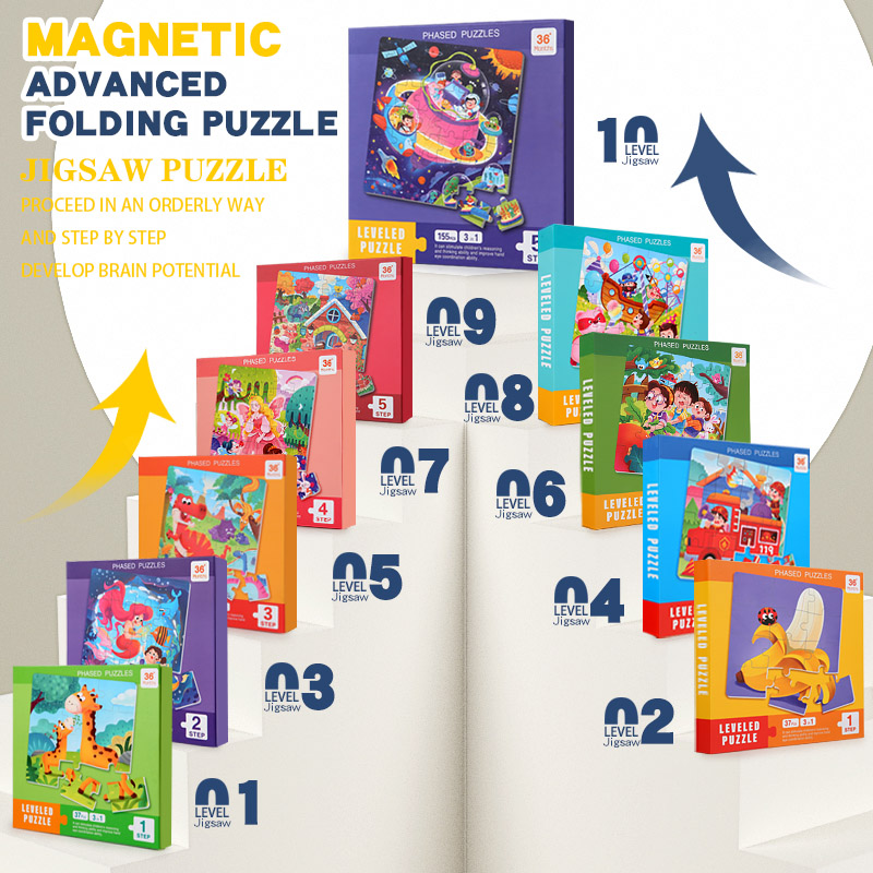 Magnetyczne drewniane puzzle d – Kids Educational Game 3 recenzja i cena