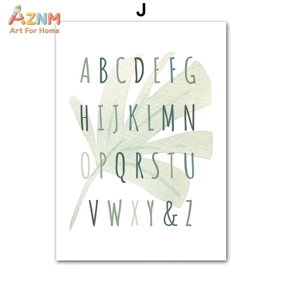 AZNM Akwarelowy Obraz na Płótn – Kids Education Quote recenzja i cena