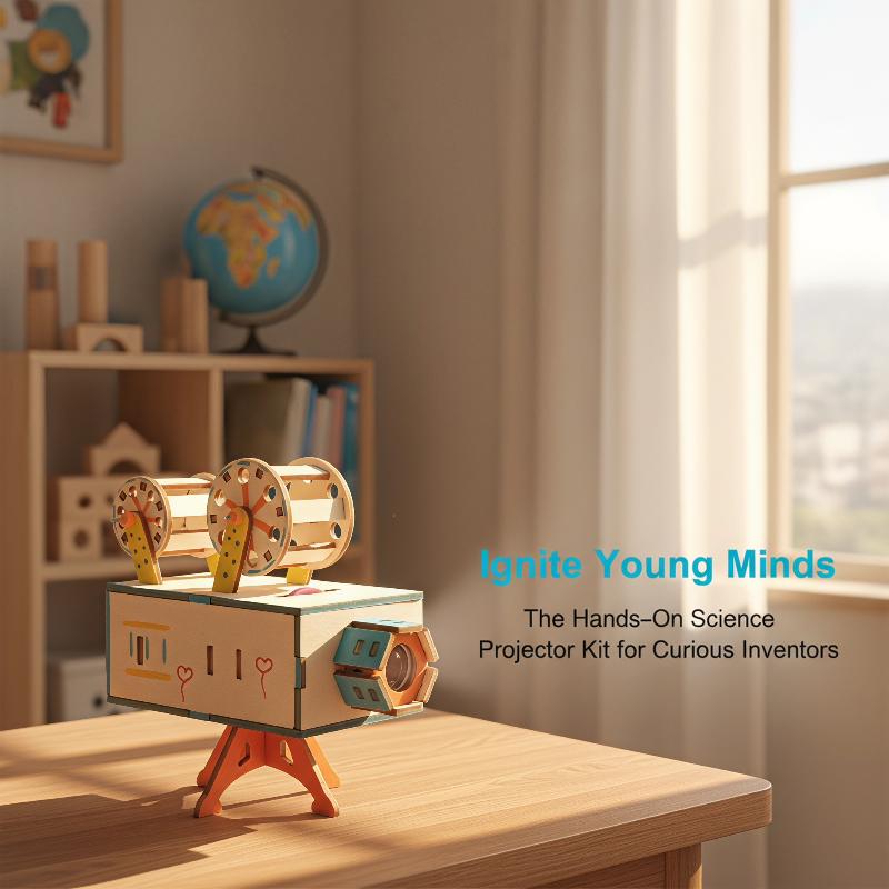 1 zestaw drewnianego projektor – Kids Education Film recenzja i cena