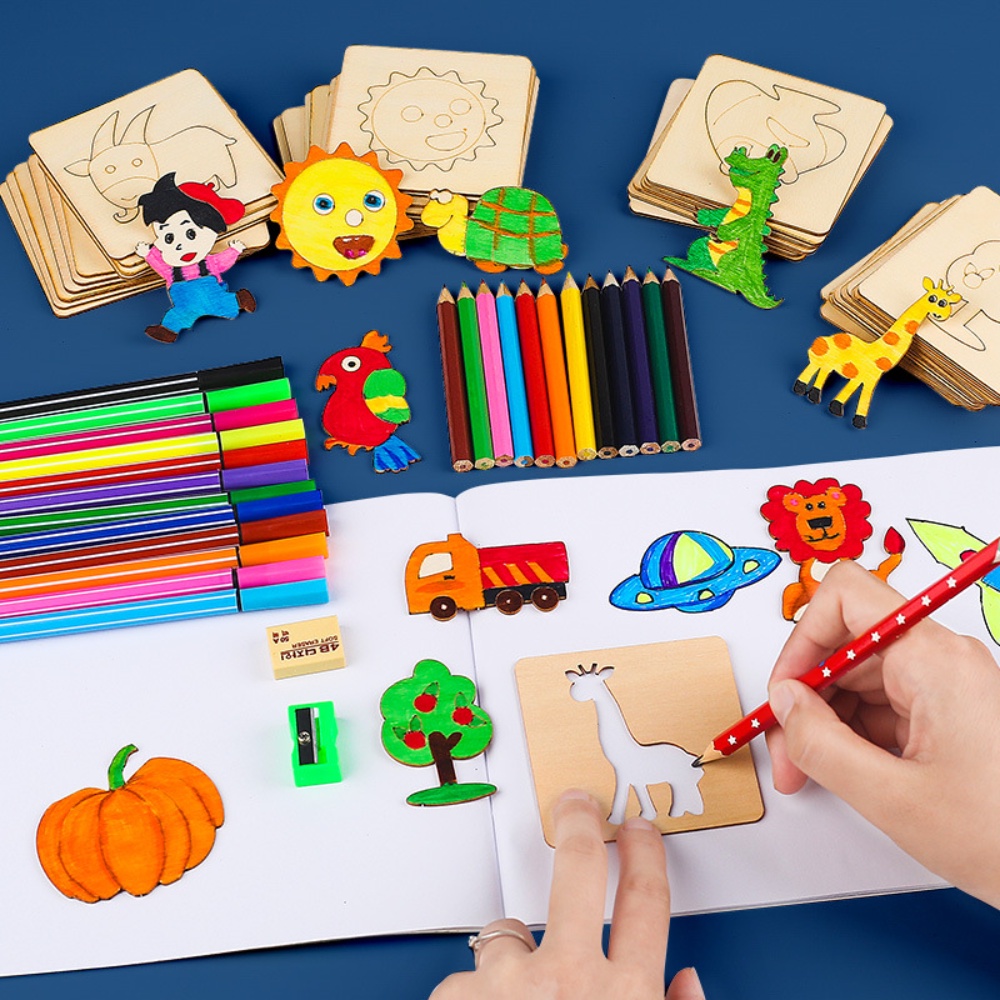 20 sztuk zabawki do rysowania  – Kids Education Template recenzja i cena