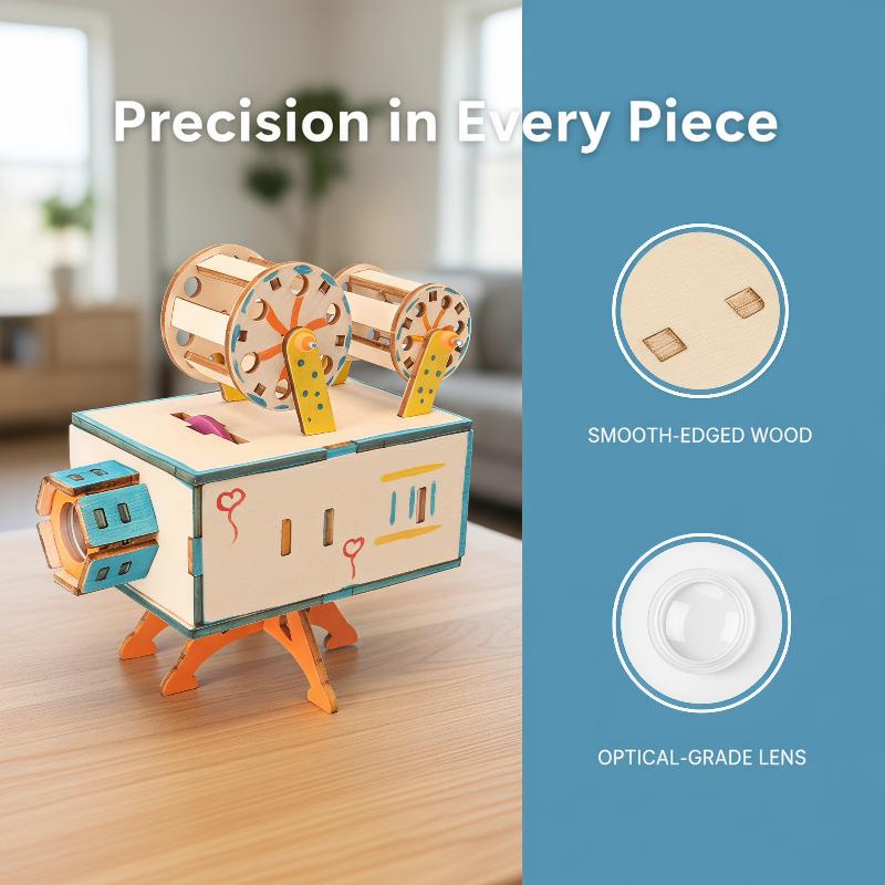 Drewniany projektor filmowy –  – Kids Education Film recenzja i cena