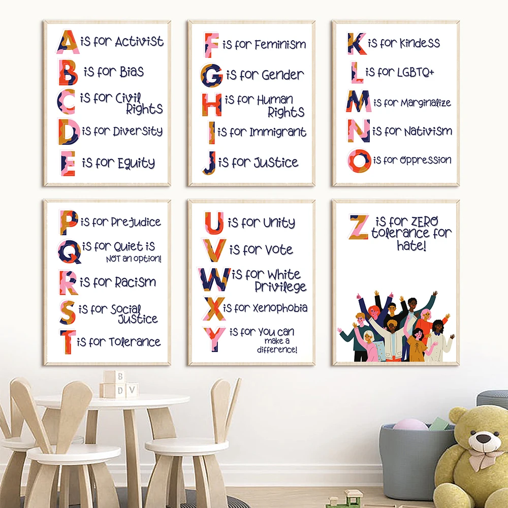 Nursery Alphabet Human Rights  – Kids Education Quote recenzja i cena