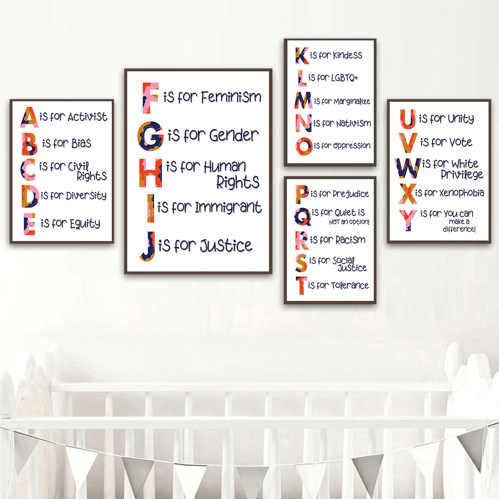 Nursery Alphabet Human Rights  – Kids Education Quote recenzja i cena