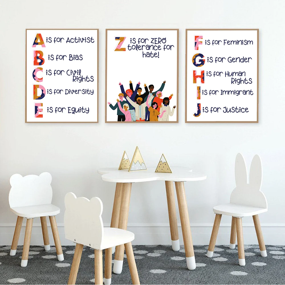 Nursery Alphabet Human Rights  – Kids Education Quote recenzja i cena